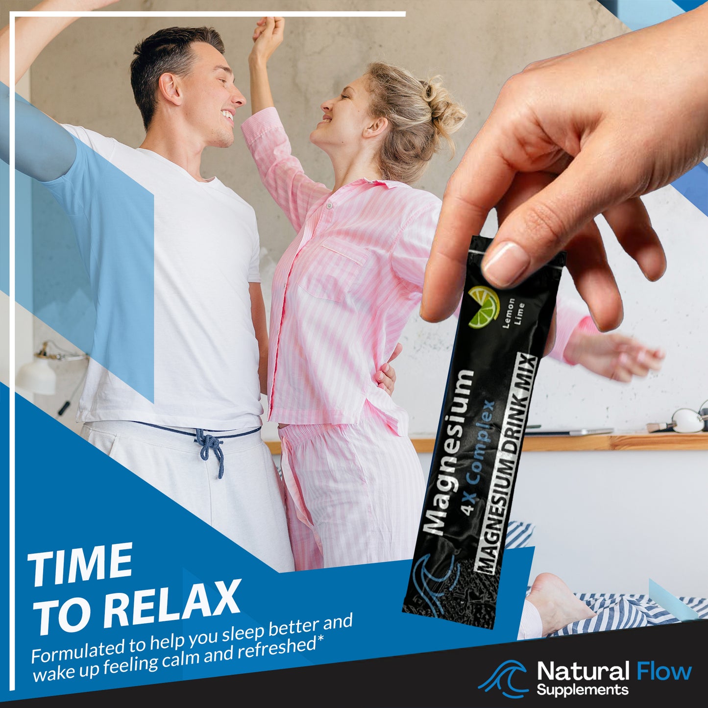 *NEW* Magnesium 4X Complex Stick Packs Lemon/Lime -30Ct-
